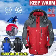 Мужская лыжная куртка Женская толстовка Водонепроницаемая зимняя куртка с теплой подкладкой для катания на горных лыжах сноуборд куртка