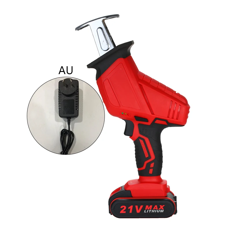 

1X Chainsaw+1X Charger+1X Battery 21V 3500mAh Rechargeable Lithium Reciprocating Chainsaw UK/US/AU/EU Plug