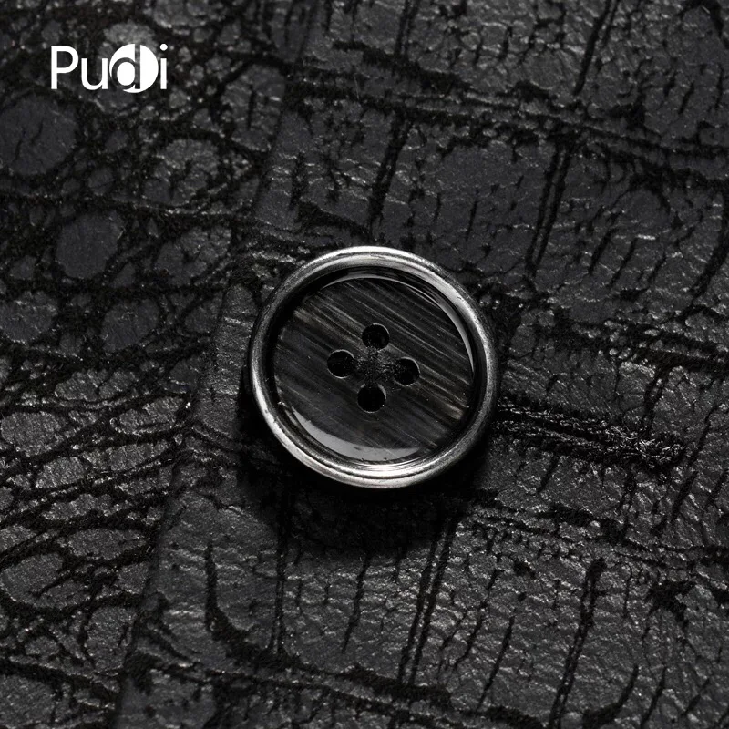 PUDI MT837 Мужская Новая мода Натуральная овечья кожа куртки с капюшоном воротник Осень Зима Повседневная Верхняя одежда