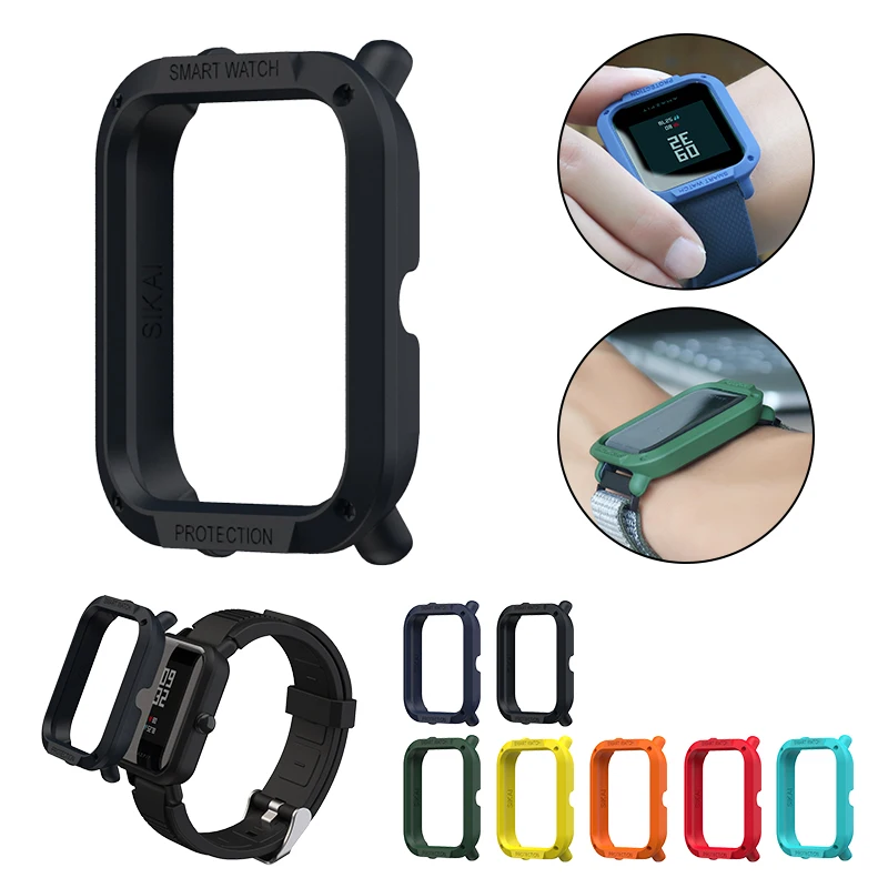 Чехол SIKAI для Xiaomi Amazfit Bip BIT PACE Lite Youth чехол часов защитный Смарт часы Pace|case for xiaomi|case