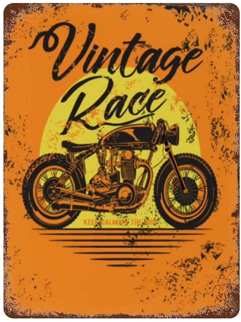 

JEFCY Vintage Race Motorcycle Retro Tin Signs Home Decor Metal Plaque Pub Bar Garage Decorative Wall Aluminum Poster