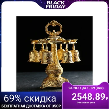 

Drinking set on a stand "Marena": 6 glasses of 30 ml, gold color