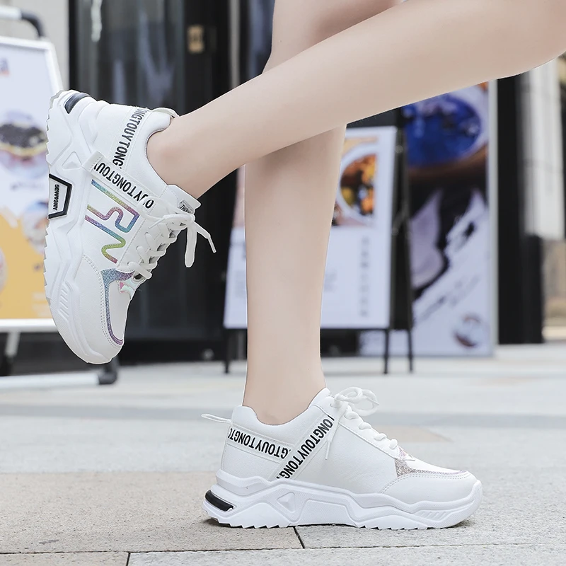 Женская обувь женская кроссовки tenis masculino Большие размеры moda mujer 2018 серебристого