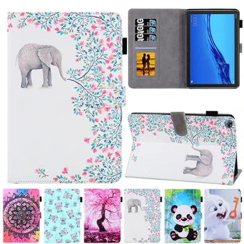 

For Huawei Mediapad M5 Lite Case 8.0 JDN2-W09 JDN2-AL00 Cartoon Elephant Leather Cover For Huawei Honor Pad TAB 5 8" Cover Cases