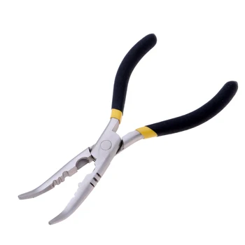 

Saltwater Fishing Bent Long Nose Plier Gripper Scissor Hook Remover - Black