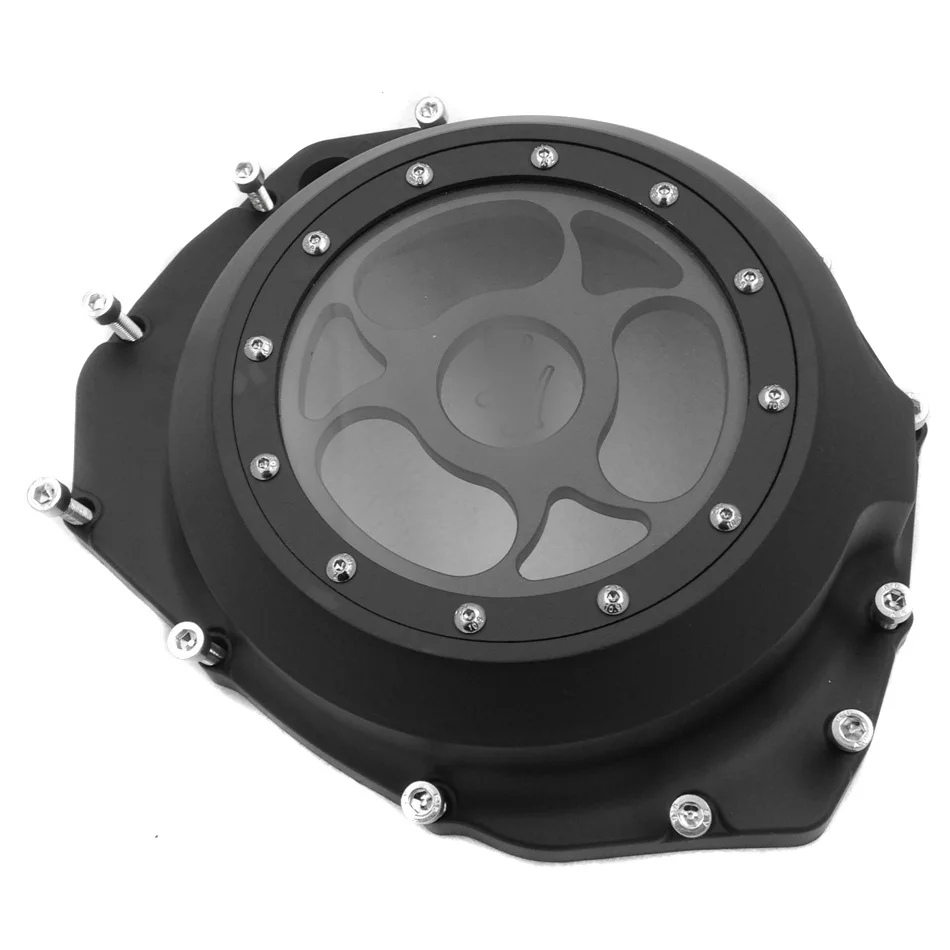 Aftermarket Free Shipping Motorcycle Parts See Through Engine Clutch Cover For Suzuki GSX1300R Hayabusa B-king 1999-2019 Black