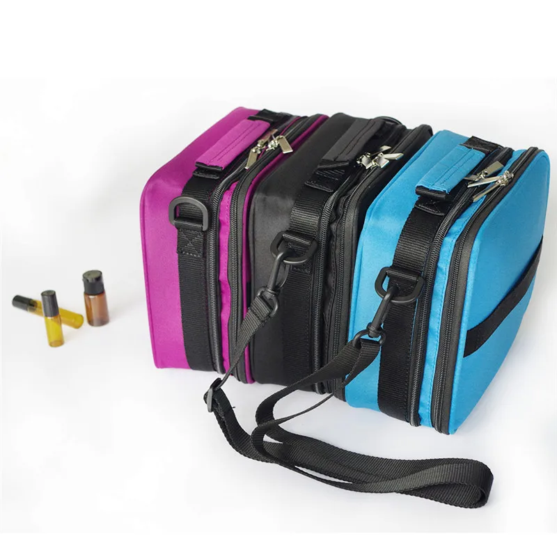 

Double-Layer Portable Shock Resistant 15ml Essential Oil Bottle Nail Polish Rangement Carrying Case Bag Travel Organizer 3 Color