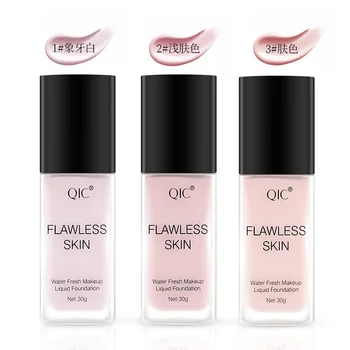 

QIC Face Foundation Base Makeup Matte Oil Control Concealer Full Coverage Soft Liquid Foundation Cream Moisturizing refreshing