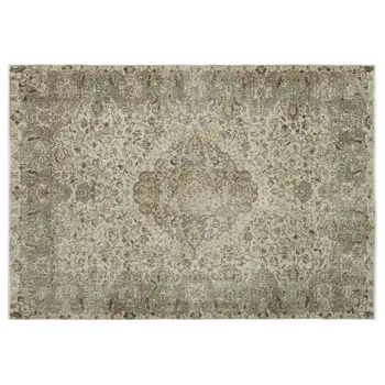 

Handmade Beige Vintage English English Area Rug 209x299 Cm-6'10''X9'10''