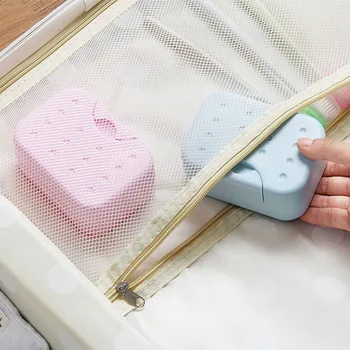 

1Pc Soap Dish for the Bathroom Plastic Waterproof Lock Leak Soap Holder Box with Lid Soap Dish Case Container