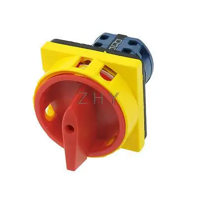 

690V 20A on/off Rotary Cam 8 Screw Terminals Changeover Switch