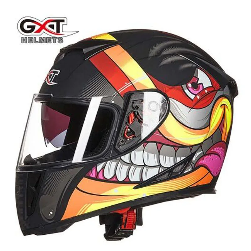 Зимний GXT-358 двойной объектив анфас мотоциклетный шлем ABS рыцарь мотоциклетный шлем мото гонки защитные шлемы - Цвет: 6