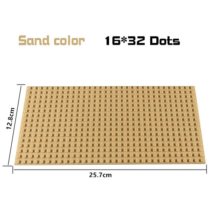 Large Building Blocks Baseplate for Creative Play - DIY Plastic Plate for Kids' Toy Construction