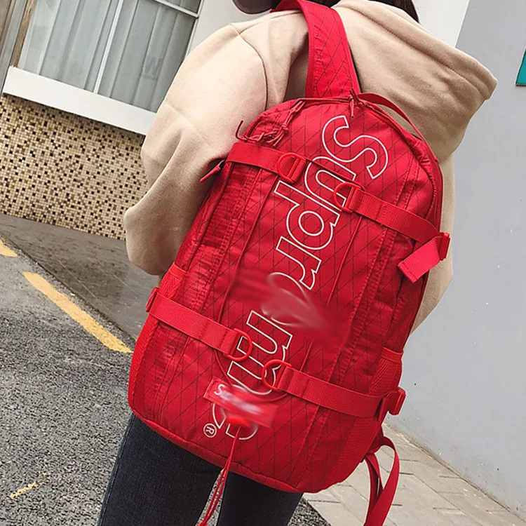 

Wechat Business Supply of Goods Fashion Sports Travel Backpack Korean-style Large-Volume Lettered Pattern School Bag I