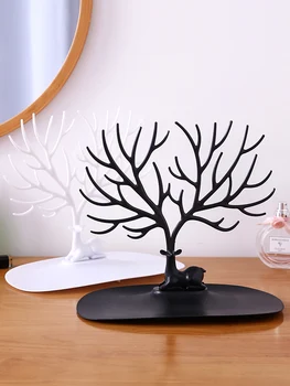 

Creative Jewelry Rack Desktop Hanging Earrings Ornament Rack Necklace Showing Stand Ring Ear Stud Jewlery Box Creative Ornaments