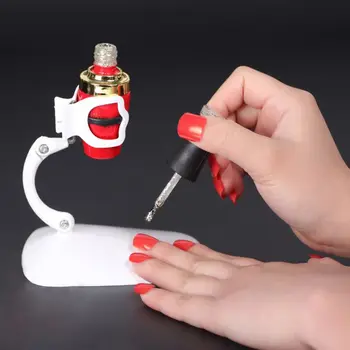 

1 piece handsfree nail polish holder pro grip and tips finger nail polish bottle holder stand for profession nail beauty tools