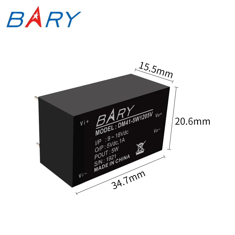 DC-DC изолированный модуль/9~ 18V до 5V 1A/5 W/изоляция стабилизированного напряжения/12 V до 5 V/понижающий режим питания