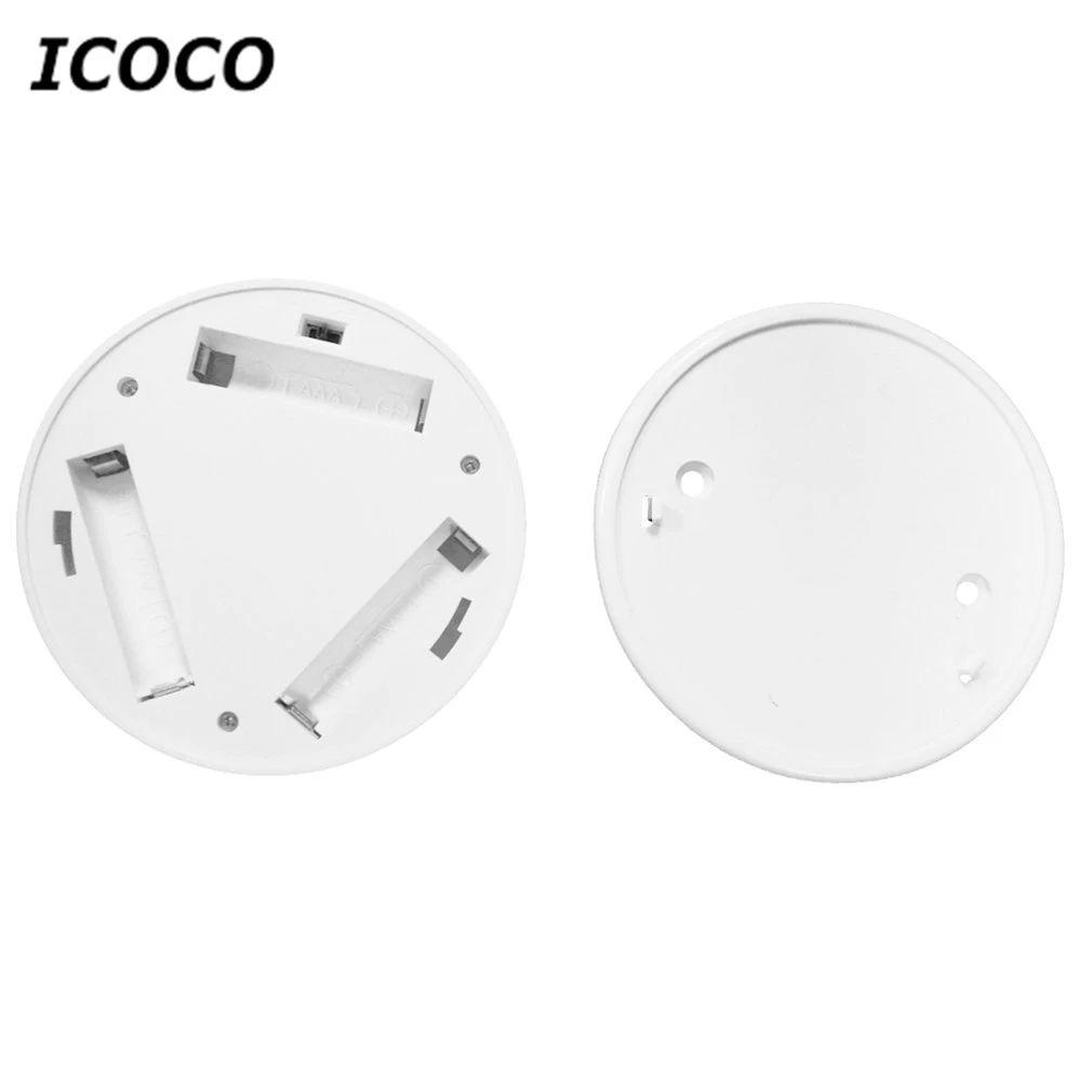 ICOCO Stylish LED Night Light Round Sensor Lights Battery Powered Motion Induction Light Energy Saving Emergency Lamp Drop Ship