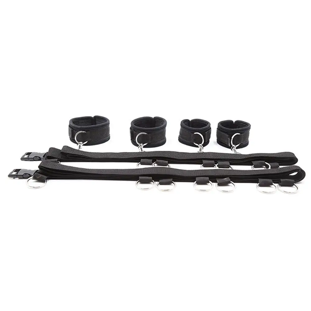 Movconly Fetish Bed Restraint Kit for Sex BDSM Toys Sets with Hand Cuffs Ankle Cuff Bondage Collection Movconly Fetish Bed Restraint Kit for Sex BDSM Toys Sets with Hand Cuffs Ankle Cuff Bondage Collection