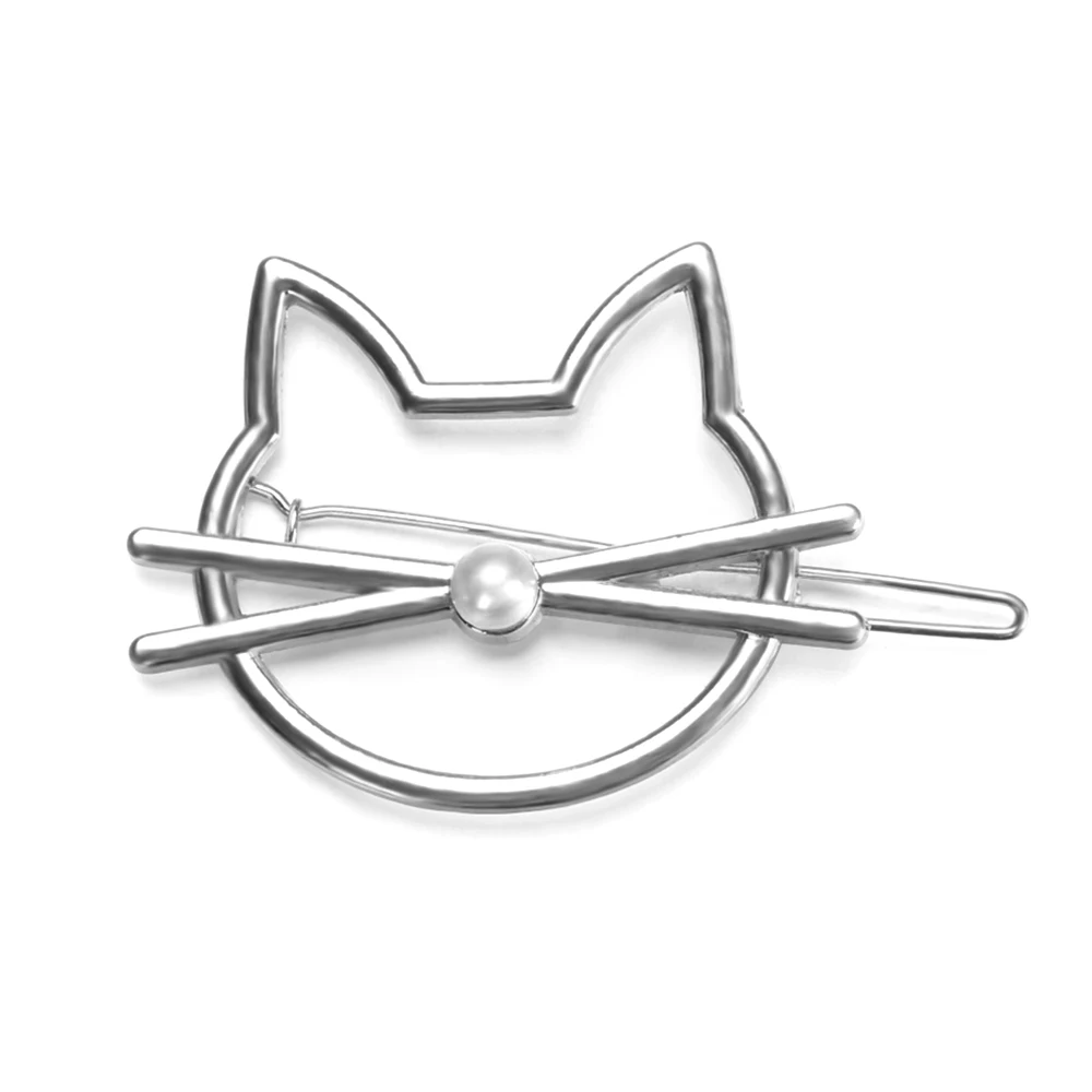 Silver 1 шт. популярные корейские модные имитирующие жемчужные Заколки Для Волос Заколки для женщин и девушек ручной работы жемчужные цветы заколки для волос аксессуары для волос - Цвет: Silver