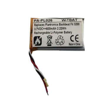 

New 3.7V 600mAh Li-Polymer Battery for Backbeat Fit 3200 Bluetooth headset charging box battery Rechargeable Accumulator pack