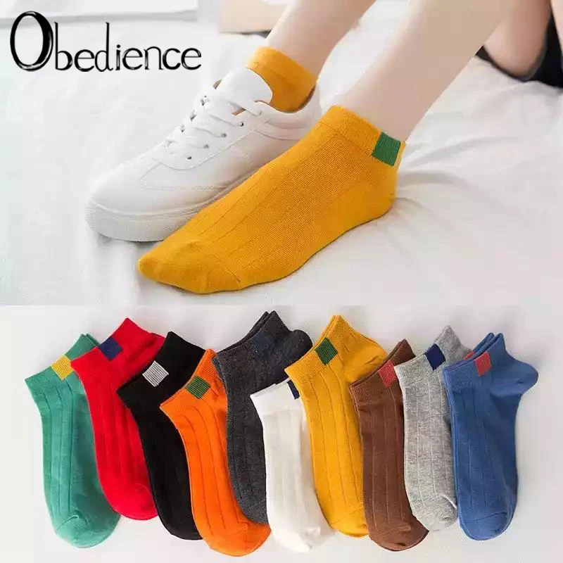 Новые популярные модные хлопковые носки женские Kawaii короткие носки тапочки женские повседневные Мягкие забавная лодка Sox