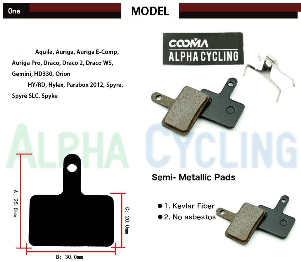 4 пары дисковых тормозных колодок E10.11 для Φ/M521/M510 / M500 M501 HD M520/M350/M351 M330/M301 дисковый