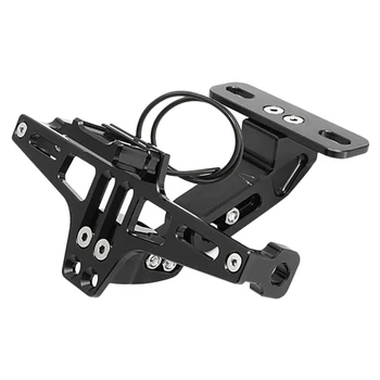 

Motorcycle License Frame Universal Adjustable Aluminium Alloy Number Stand Bracket with LED Lights for Yamaha BWS R25 R3 MT03 MS