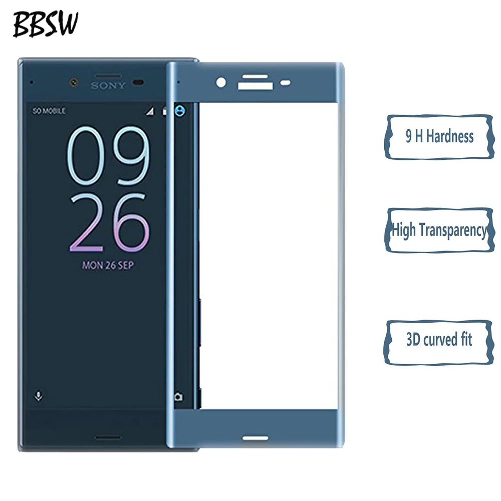 Защитное стекло BBSW закаленное для Sony Xperia XZ Dual 9H 3D полное покрытие Защита экрана