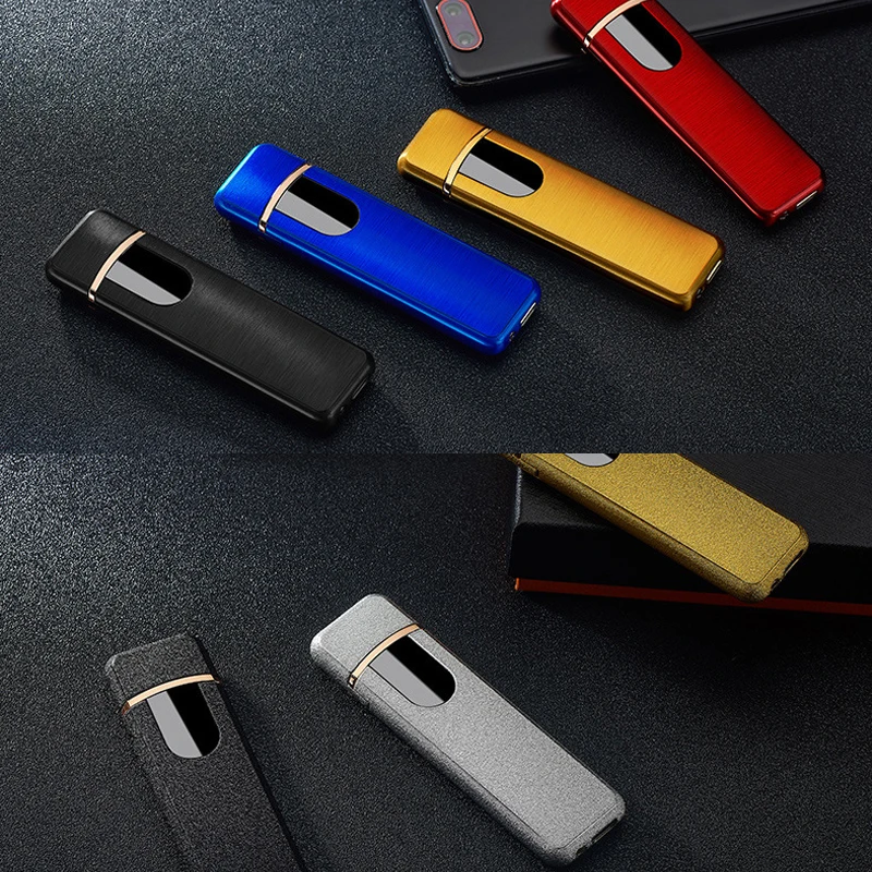 Миниатюрная Электронная сигарета usb Зажигалка ветрозащитные электрические зажигалки мужские подарки для мужчин гаджеты для курения сигар аксессуары для сигар