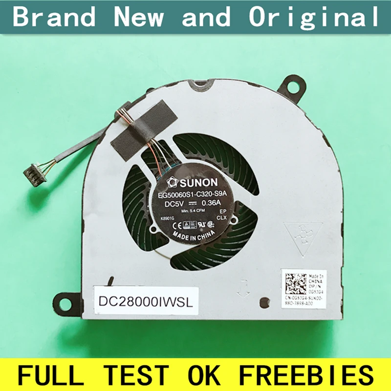 Новый охлаждающий вентилятор для ноутбука кулер Dell Latitude 5480 E5480 5490 E5490 E5491