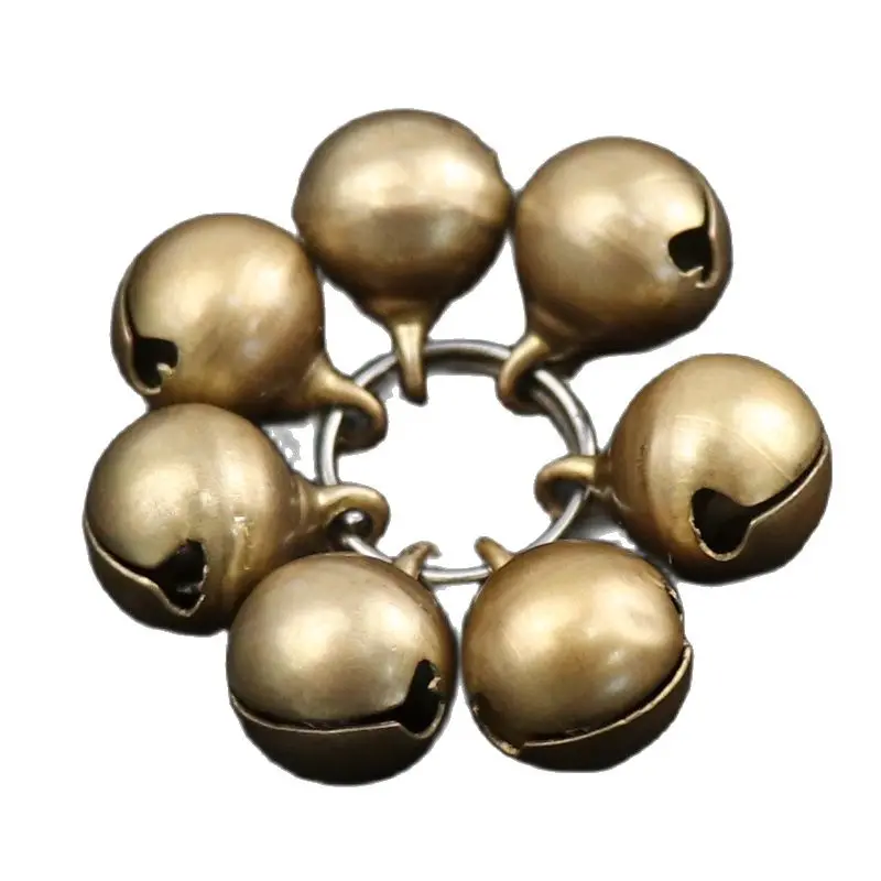 10pcs Bronze Bell Metal Loose Beads Small Jingle Bells for Crafts