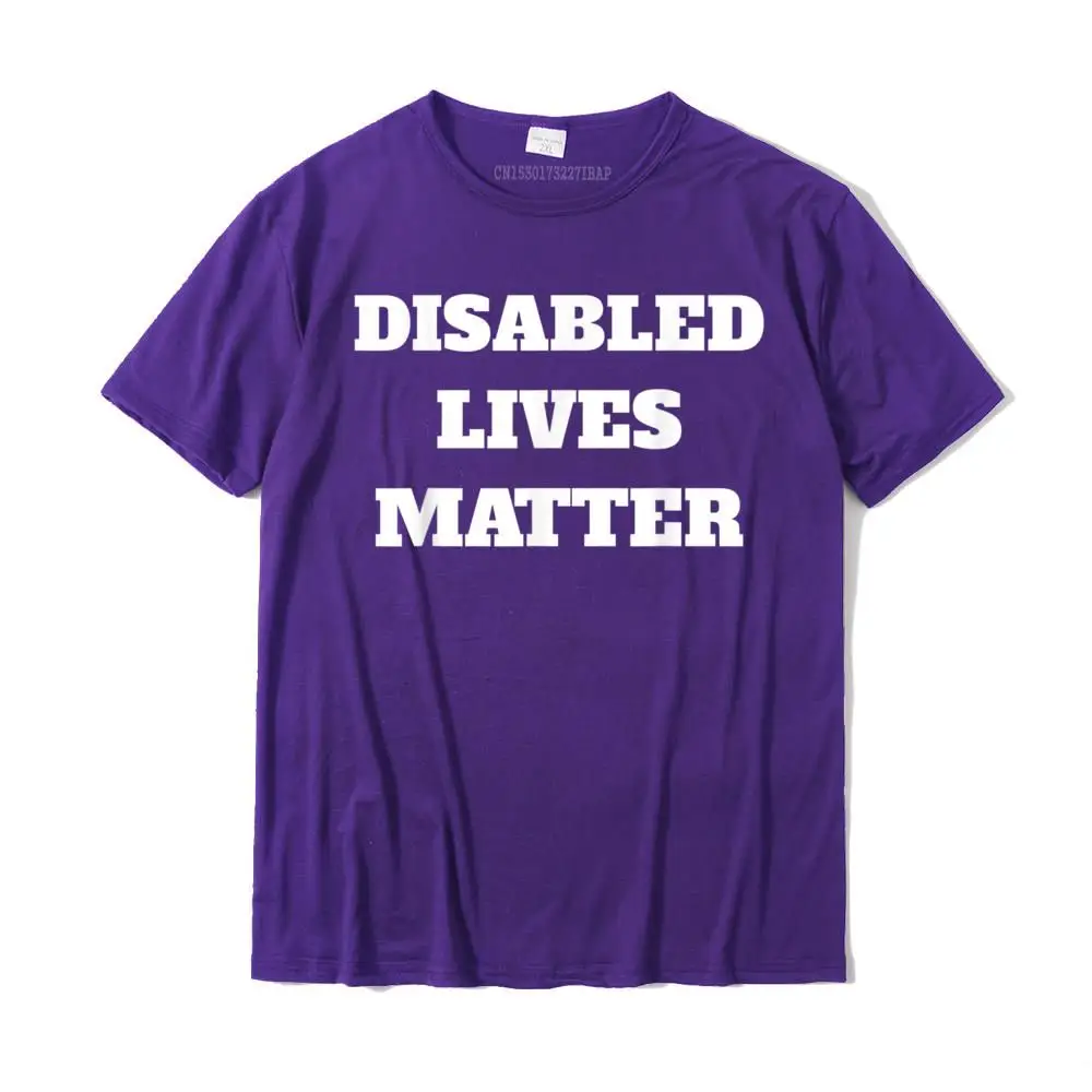 Funny Cotton Fabric Printed On Tops & Tees Company Short Sleeve Student T-Shirt Casual Summer/Autumn Tee Shirts Crewneck Disabled Lives Matter Veteran Served Our Country Tee Shirt__MZ15420 purple