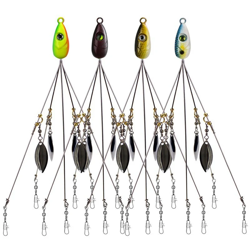 

Alabama Umbrella Fishing Rig Lure Fishing Lure Snap Swivel Spinner Sea Fishing Peche Tackle Pesca Leurre Fishing Accessories