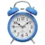 3 inch Twin Bell Alarm Clock Metal Frame 3D Dial with Backlight Night Light Desk Table Clock for Home Office 4