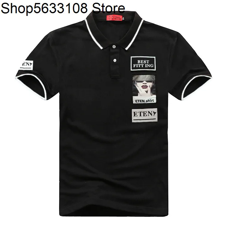 

Spuer Male Plus Fat plus Super Large Size Slim Business Leisure Fat T Youth Big Size Personality Lapel Polo Shirt