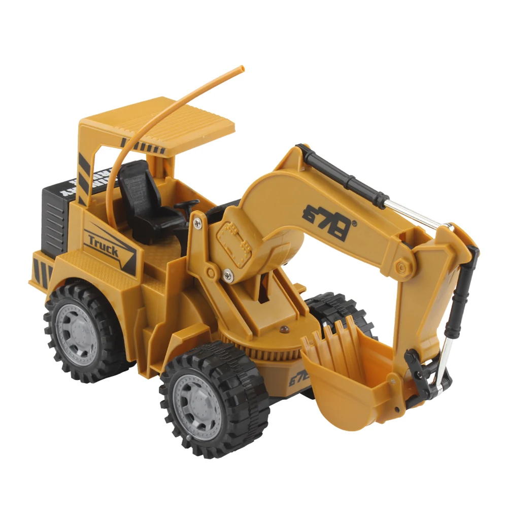 

1:24 2.4GHz 5CH Infrared Wireless Kids Drive Interaction RC Truck Engineering Vehicles USB Charging Gift Simulation Excavator