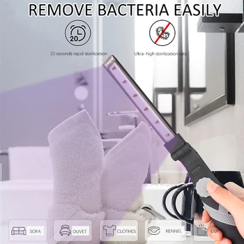 

Portable Folding Disinfection UVC Lamp Handheld 6 LED Ultraviolet Sterilizer Lamp UV Sanitizer Germicidal Light for Home Office