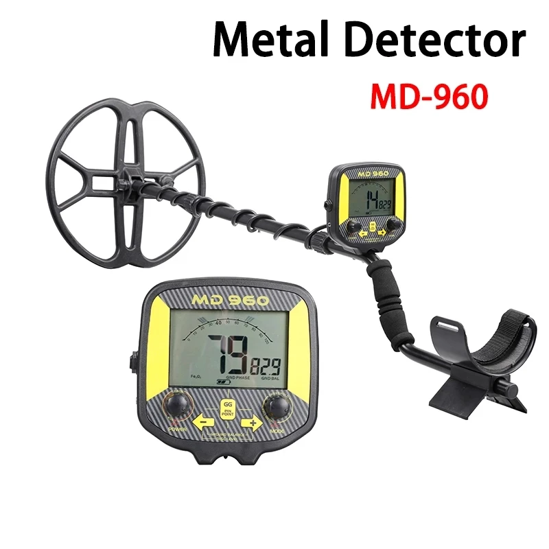 MD 960 Metal Detector Underground Professional Search Finder Gold Detector Treasure Hunter Detecting Pinpointer Waterproof