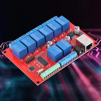 

delay relay Ethernet Relay Board 8-Channel Network Switch TCP UDP Module Controller Relay Board