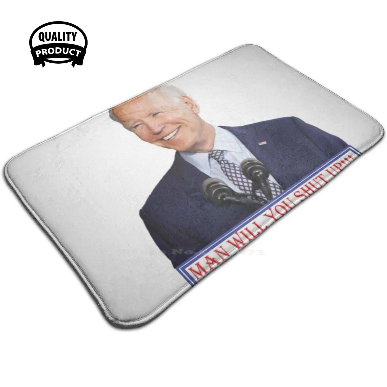 L'Uomo Ti Zitterà!!! Tappetino Antiscivolo Morbido 3D Tappeto Tappeto Foot Pad Joe Biden Biden Joe Biden Speech Joe Biden Campaign Ad Joe
