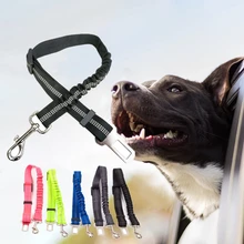 Автомобильный ремень безопасности для домашних животных, ремень безопасности для собак, поводок для собак, тяговые ремни, амортизация, эластичный светоотражающий ремень безопасности, Тяговый канат, товары для собак
