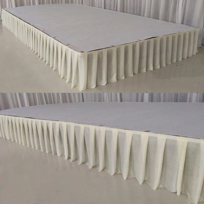 

table skirt pleated table skirt wedding backdrop curtains table clothes table cover wedding stage table skirting event party