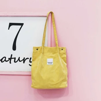 

Women Canvas Tote Bags Large Capacity Handbag Ladies Shoulder Bag Satchel Solid Color New