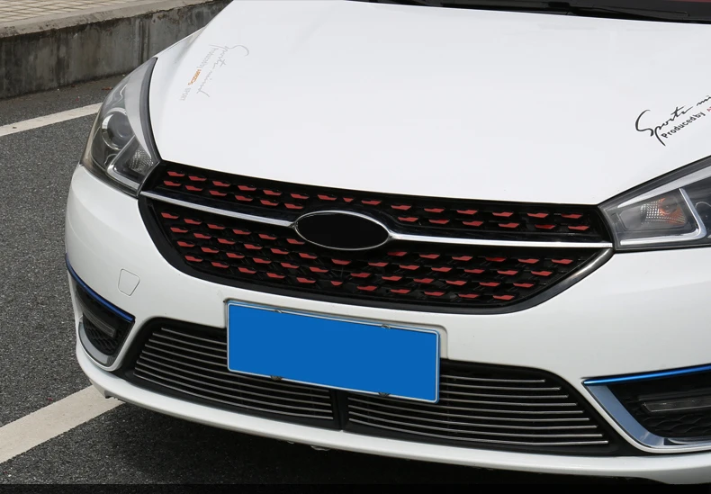 Для Chery ARRIZO5 ARRIZO 5, новинка, нержавеющая сталь, управление, передняя сторона, звездная сетка, блестки, Внешнее украшение, автомобильные аксессуары
