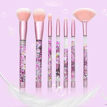 

7Pcs Quicksand Makeup Brushes Sets Crystal Make Up Brush Foundation Blending Powder Eye Face Beauty Brush Makeup Tool