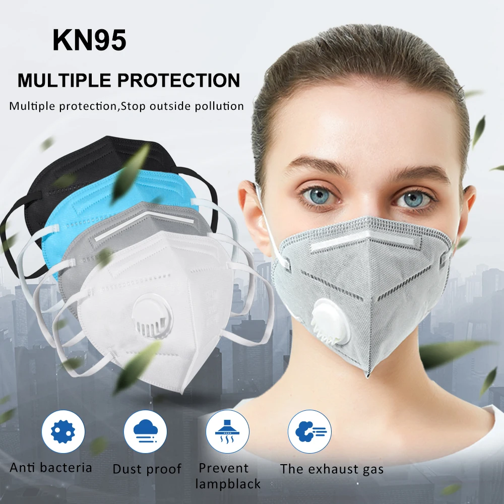 

10PCS Breathable KN95 Mask Anti Dust KN95 Mask - Valved Face Respirator Reusable For Using Protection - Sanitary Convenient