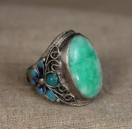 Женское и мужское кольцо с бирюзовым кольцом | Дом сад