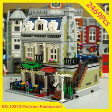 15010 серия Street View Creator Конструктор "Парижский ресторан" многоквартирные строительные блоки 2418 шт совместим с 10243 Bela