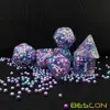 Bescon Peacock Pearl Polyhedral Dice Set, Pearl Poly RPG Dice set of 7 2